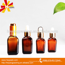 Square glass dropper bottle with 15ml 30ml